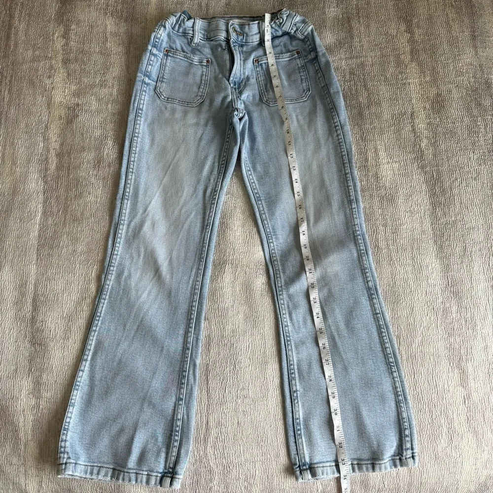 Zara Light Blue Flare Kids Jeans, Size 11-12